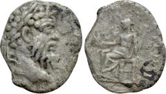 Roman Imperial Coins PERTINAX (193). Denarius. Rome. Obv: IMP CAES P HELV PERTIN AVG. Laureate head right. Rev: OPI DIVIN(AE) TR P COS II. Ops seated left on throne, holding grain ears. RIC 8-9. Condi
