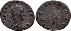 Roman Imperial Coins CLAUDIUS II GOTHICUS (268-270). Antoninianus. Rome. Obv: IMP C CLAVDIVS AVG. Radiate, draped and cuirassed bust right. Rev: PROVIDENT AVG. Providentia standing left, legs crossed,