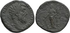 Roman Imperial Coins DIDIUS JULIANUS (193). Sestertius. Rome. Obv: IMP CAES M DID SEVER IVLIAN AVG. Laureate head right. Rev: P M TR P COS / S - C. Fortuna standing left, holding rudder and cornucopia