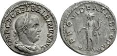 Roman Imperial Coins BALBINUS (238). Denarius. Rome. Obv: IMP C D CAE L BALBINVS AVG. Laureate, draped and cuirassed bust right. Rev: PROVIDENTIA DEORVM. Providentia standing left, holding cornucopia 