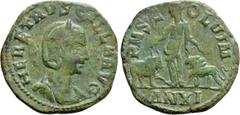 Roman Provincial Coins MOESIA SUPERIOR. Viminacium. Herennia Etruscilla (Augusta, 249-251). Ae. Dated CY 11 (249/50). Obv: HER ETRVSCILLA AVG. Draped bust right, wearing stephane. Rev: P M S COL VIM /