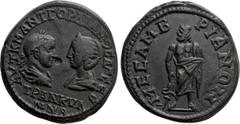 Roman Provincial Coins THRACE. Mesambria. Gordian III with Tranquillina (238-244). Ae. Obv: ΑΥΤ Κ Μ ΑΝΤ ΓΟΡΔΙΑΝΟC ΑΥΓ CΕΒ ΤΡΑΝΚΥΛΛΙΝΑ. Laureate, draped and cuirassed bust of Gordian and draped bust of