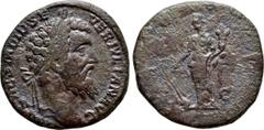 Roman Imperial Coins DIDIUS JULIANUS (193). Sestertius. Rome. Obv: IMP CAES M DID SEVER IVLIAN AVG. Laureate head right. Rev: P M TR P COS / S - C. Fortuna standing left, holding rudder and cornucopia