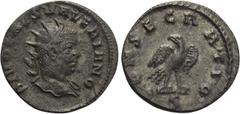 Roman Imperial Coins DIVUS VALERIAN II (Died 258). Antoninianus. Rome. Struck under Valerian I and Gallienus. Obv: DIVO CAES VALERIANO. Radiate bust right, drapery on far shoulder. Rev: CONSECRATIO / 