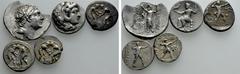 Group Lots 4 Greek Staters and Tetradrachms. Obv: . Rev: . . Condition: See picture. Weight: g. Diameter: mm.