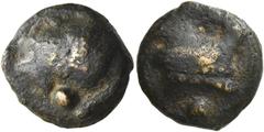 RÖMER RÖMISCHE REPUBLIK. AES GRAVE Anonym, 225 - 217 v. Chr. AE Uncia ø 25mm (20,99g). Mzst. Rom. Vs.: Kopf der Roma mit attischem Helm n. l., dahinter eine Wertkugel. Rs.: Prora n. r., darunter eine 