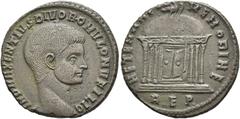 RÖMER RÖMISCHE KAISERZEIT. Divus Romulus, ab 309 n. Chr. AE Follis ø 23mm (6,21g). Geprägt unter Maxentius, 6. Emission, Anfang 311 - Ende 312 n. Chr. Mzst. Rom. Vs.: IMP MAXENTIVS DIVO ROMVLO N V FIL