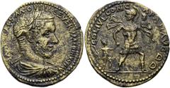 RÖMISCHE PROVINZIALPRÄGUNGEN BITHYNIEN. APAMEIA. Macrinus, 217 - 218 n. Chr. AE Großbronze ø 36mm (21,40g). Vs.: IMP CAES M OPELL SEVER MACRINVS PI AVG, drapierte Panzerbüste mit Lorbeerkranz n. r. Rs