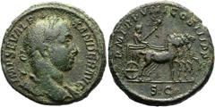 RÖMER RÖMISCHE KAISERZEIT. Severus Alexander, 222 - 235 n. Chr. AE As ø 25mm (9,82g). 229 n. Chr. Mzst. Rom. Vs.: IMP SEV ALE-XANDER AVG, Büste mit Lorbeerkranz u. Gewand auf l. Schulter n. r. Rs.: P 