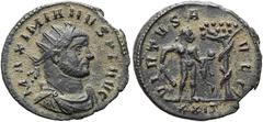 RÖMER RÖMISCHE KAISERZEIT. Maximianus Herculius, 285 - 310 n. Chr. Antoninian ø 22mm (3,85g). 295 n. Chr. Mzst. Ticinum. Vs.: MAXIMIANVS P F AVG, drapierte Panzerbüste mit Strahlenkrone n. r. Rs.: VIR