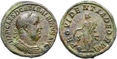RÖMER RÖMISCHE KAISERZEIT. Balbinus, 238 n. Chr. AE Sesterz ø 31mm (16,75g). Mzst. Rom. Vs.: IMP CAES D CAEL BALBINVS AVG, drapierte Panzerbüste mit Lorbeerkranz n. r. Rs.: PROVIDENTIA DEORVM / S - C,