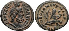 RÖMER RÖMISCHE KAISERZEIT. Maximinus Daia, 310 - 313 n. Chr. AE Follis ø 17mm (1,48g). 311 - 312 n. Chr. Mzst. Alexandria. Vs.: DEO SANCT-O SARAPIDI, Kopf des Sarapis mit Kalathos n. r. Rs.: DEO SANCT