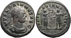 RÖMER RÖMISCHE KAISERZEIT. Florianus, 276 n. Chr. Antoninian ø 23mm (3,46g). Mzst. Kyzikos. Vs.: IMP FLORIANVS AVG, drapierte Panzerbüste mit Strahlenkrone n. r. Rs.: CONCO-RDIA MI-LITVM / [...], Vikt