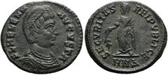 RÖMER RÖMISCHE KAISERZEIT. Helena, 306 - 329 n. Chr. AE Follis ø 19mm (2,46g). 325 - 326 n. Chr. Mzst. Nikomedia. Vs.: FL HELENA AVGVSTA, drapierte Büste mit Perlendiadem n. r. Rs.: SECVRITAS REI PVBL