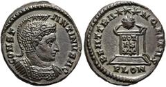 RÖMER RÖMISCHE KAISERZEIT. Constantin II. als Caesar, 317 - 337 n. Chr. AE Follis ø 20mm (3,42g). 323 - 324 n. Chr. Mzst. Londinum. Vs.: CONSTANTI-NVS A (sic!) C, behelmte Panzerbüste n. r. Rs.: BEAT 