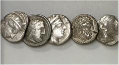 Tetradrachmen Philipp II. (2), Athen (3). VERKAUFT WIE BESEHEN, KEINE RÜCKGABE / SOLD AS IS, NO RETURN. 5 Stück! ss