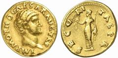 Otho Otho, 69 n. Chr. Aureus Rom. 7.31 g. Vs.: IMP M OTHO CAESAR AVG TR P, Kopf n. r. Rs.: SECV-RI-TAS P R, Securitas mit Kranz u. Zepter. RIC 7; C. 16; BMC 13; BN 6; Calicó I 531a. R! Rs. kleiner Kra