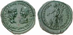 MOESIA INFERIOR Elagabal und Iulia Maesa, 218 - 222 n. Chr. Statthalter Iulius Antonius Seleucus. 11.72 g. Vs.: ΑΥΤ Κ Μ ΑΥΡΗ ΑΝΤΩΝΕΙΟΝΣ ΙΟΥΛΙΑ ΜΑΙΣΑ ΑΥΓ, gegenständige Büsten des Elagabal und der Maes