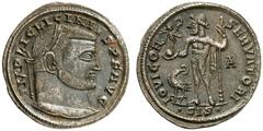 RÖMER RÖMISCHE KAISERZEIT Licinius I., 308 - 324 n. Chr. AE Follis (3,40g). 315 - 316 n. Chr. Mzst. Siscia. Vs.: IMP LIC LICINIVS P F AVG, Kopf mit Lorbeerkranz n. r. Rs.: IOVI CON-SERVATORI / ·SIS·, 