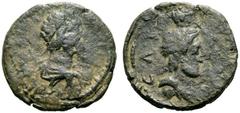 RÖMISCHE PROVINZIALPRÄGUNGEN PALÄSTINA AELIA CAPITOLINA (Jerusalem) Septimius Severus, 193 - 211 n. Chr. AE (11,11g). D. [IMP CAES I S(E)P(TI)M(I)V(S) S(E)VERVS] ; buste lauré de Septime Sévère à dr. 