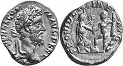 RÖMER RÖMISCHE KAISERZEIT Objekt-Nr.: 2176 Commodus, 177 - 192 n. Chr. Denar, (3,25 g.), 191 - 192 n.Chr. Mzst. Rom. Vs: L AEL AVREL COMM AVG P FEL, Kopf mit Löwenfell r. Rs: HERCVL ROMAN AVGV um Keul