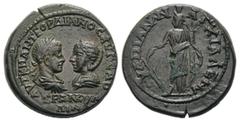 RÖMISCHE PROVINZIALPRÄGUNGEN THRAKIEN ANCHIALOS Gordian III. und Tranquillina, 241 - 244 n.Chr. Gordian III. und Tranquillina, 241 - 244 n.Chr. (16.83g). Vs.: ΑΥΤ Κ Μ ΑΝΤ ΓΟΡΔΙΑΝΟΣ ΑΥΓ ΣΕΒ / ΤΡΑΝΚΥΛ/Λ