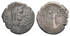 RÖMER RÖMISCHE REPUBLIK RÖMISCHE REPUBLIK NACH 211 V. CHR P. Sepullius Macer, C. Iulius Caesar, 44 v. Chr. P. Sepullius Macer, C. Iulius Caesar, 44 v. Chr. Denar (3.59g). Mzst.Rom. Vs.: CAESAR / DICT 