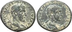 RÖMISCHE PROVINZIALPRÄGUNGEN KILIKIEN NINIKA-CLAUDIOPOLIS Objekt-Nr.: 1831 Maximinus Thrax, 235 - 238 n.Chr. AE (16,68 g.), Vs.: IMP MAXIMINVS PIVS AVG, gepanzerte Büste des Maximinus Thrax mit Lorbee