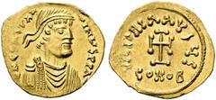 BYZANZ Constantinus IV. Pogonatus, 668 - 685 n. Chr. Tremissis (1,39g). 669 - 681 n. Chr. Mzst. Konstantinopel. Vs.: d N CONSTAN-TINVS PP A´, drapierte Panzerbüste mit Perlendiadem n. r. Rs.: VICTORIA