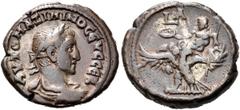 RÖMISCHE PROVINZIALPRÄGUNGEN ÄGYPTEN. ALEXANDRIA. Maximinus Thrax, 235 - 238 n. Chr. Billon-Tetra­drachme (12,42g). 235 n. Chr. Vs.: ΑΥΤΟ ΜΑΞΙΜΙΝΟΣ ΕΥΣ ΣΕΒ, drapierte Panzerbüste des Maximinus Thrax m