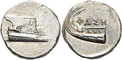 GRIECHEN LYKIEN. PHASELIS. Stater (10.43g). 4. Jh. v. Chr. Vs.: Prora einer Galeere mit Aufbau und Rammsporn n. r. Rs.: ΦΑΣΗ, Heck einer Galeere mit Reling n. r. CNG 103 (2016), 323 (stgl.); Heipp-Tam