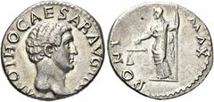 RÖMER RÖMISCHE KAISERZEIT Otho, 69 n. Chr. Denar (3.15g). Mzst.Rom. Vs.: IMP OTHO CAESAR AVG TR P, Kopf n. r. Rs.: PONT MAX, Aequitas steht mit Waage und Zepter n. l. RIC 19; C. 9; BMC 6; BN 22. Gute