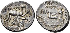 RÖMER RÖMISCHE REPUBLIK. RÖMISCHE REPUBLIK NACH 211 V. CHR. M. Aemilius Scaurus und P. Plautius Hypsaeus, 58 v. Chr. Denar ø 16mm (3,95g). 58 v. Chr. Mzst. Rom. Vs.: M SCAVR / AED CVR / EX - S C / [R]