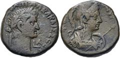 RÖMISCHE PROVIN- ZIALPRÄGUNGEN ÄGYPTEN. ALEXANDRIA. Galba, 68 - 69 n. Chr. Billon-Tetra­drachme ø 23mm (12,42g). Jahr 1 (= 68 n. Chr.) Vs.: [ΛΟΥΚ ΛΙΒ ΣΟΥ]ΛΠ ΓΑΛΒΑ ΚΑΙΣ ΣΕΒ ΑΥ, Kopf mit Lorbeerkranz n.