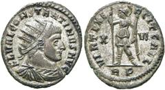 RÖMER KAISERZEIT. Constantin I., der Große, 307 - 337 n. Chr. AE Follis ø 19mm (3,07g). 312 - 313 n. Chr. Mzst. Rom. Vs.: FL VAL CONSTANTINVS AVG, drapierte Panzerbüste mit Strahlenkrone n. r. Rs.: VI