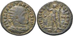 RÖMER RÖMISCHE KAISERZEIT. Constantin I., der Große, 307 - 337 n. Chr. AE 1/2 Follis ø 19mm (3,03g). 312 - 313 n. Chr. Mzst. Rom. Vs.: FL VAL CONSTANTINVS AVG, drapierte Panzerbüste mit Strahlenkrone 