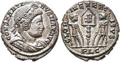 RÖMER RÖMISCHE KAISERZEIT. Constantin II., 337 - 340 n. Chr. AE Follis ø 16mm (5,62g). 337 - 340 n. Chr. Mzst. Lugdunum. Vs.: CONSTANTI-NVS MAX AVG, drapierte Panzerbüste mit Rosettendiadem n. r. Rs.:
