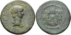 RÖMER RÖMISCHE KAISERZEIT. Nero als Caesar, 50 - 54 n. Chr. AE Sesterz ø 35mm (28,16g). 51 - 54 n. Chr., geprägt unter Claudius. Mzst. Rom oder in Thrakien. Vs.: NERONI CLAVDIO DRVSO GERMANICO COS DES