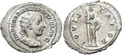 RÖMER RÖMISCHE KAISERZEIT. Gordian III., 238 - 244 n. Chr. Antoninian ø 26mm (3,07g). 243 - 244 n. Chr. Mzst. Rom. Vs.: IMP GORDIANVS PIVS FEL AVG, drapierte Panzerbüste mit Strahlenkrone n.r. Rs.: IO