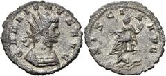 RÖMER RÖMISCHE KAISERZEIT. Gallienus (Alleinherrschaft), 260 - 268 n. Chr. Antoninian ø 23mm (2,66g). 263 - 264 n. Chr. Mzst. Siscia. Vs.: GALLIENVS AVG, Panzerbüste mit Strahlenkrone n. r. Rs.: SISCI