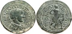 RÖMISCHE PROVINZIALPRÄGUNGEN LYKIEN PODALIA. Gordian III., 238 - 244 n. Chr. (22,26g). Vs.: ΑΥ ΚΑΙ ΜΑ ΑΝΤ ΓΟΡΔΙΑΝΟΣ ΣΕΒ, Büste mit Panzer, Paludamentum und Lorbeerkranz r. Rs.: ΠΟΔΑΛΙΩΤΩΝ, Apoll mit L