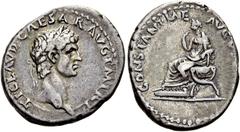 RÖMER RÖMISCHE KAISERZEIT. Claudius, 41 - 54 n. Chr. Denar ø 19mm (3,63g). 41 - 42 n. Chr. Mzst. Lugdunum. Vs.: TI CLAVD CAESAR AVG P M TR P, Kopf mit Lorbeerkranz n. r. Rs.: CONSTANTIAE AVGVSTI, Cons