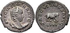 RÖMER RÖMISCHE KAISERZEIT. Otacilia Severa, 244 - 249 n. Chr. Antoninian ø 23mm (3,57g). 248 n. Chr. Mzst. Rom. Emission zur 1000-Jahr-Feier Roms. Vs.: OTACIL SEVERA AVG, drapierte Büste mit Stephane 