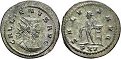 RÖMER RÖMISCHE KAISERZEIT. Gallienus (Alleinherrschaft), 260 - 268 n. Chr. Antoninian ø 22mm (3,42g). 266 - 267 n. Chr. Mzst. Antiochia. Vs.: GALLIENVS AVG, Panzerbüste mit Strahlenkrone n. r. Rs.: SA