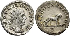 RÖMER RÖMISCHE KAISERZEIT. Philipp I. Arabs, 244 - 249 n. Chr. Antoninian ø 21mm (4,49g). 248 n. Chr. Mzst. Rom. Emission zur 1000-Jahr-Feier Roms. Vs.: IMP PHILIPPVS AVG, drapierte Panzerbüste mit St