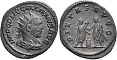 RÖMER RÖMISCHE KAISERZEIT. Gallienus (Samtherrschaft), 253 - 260 n. Chr. Antoninian ø 23mm (4,42g). 256 - 260 n. Chr., 2. Emission. Mzst. Samosata. Vs.: IMP C P LIC GALLIENVS AVG, drapierte Büste mit 