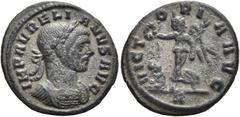 RÖMER RÖMISCHE KAISERZEIT. Aurelian, 270 - 275 n. Chr. Denar ø 19mm (2,37g). Frühjahr - September 275 n. Chr. Mzst. Rom. Vs.: IMP AVRELIANVS AVG, Panzerbüste mit Lorbeerkranz n. r. Rs.: VICT-O-RI-A AV