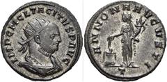 RÖMER RÖMISCHE KAISERZEIT. Tacitus, 275 - 276 n. Chr. Antoninian ø 22mm (3,49g). Dezember 275 - Frühjahr 276 n. Chr. Mzst. Siscia. Vs.: IMP C M CL TACITVS P AVG, drapierte Panzerbüste mit Strahlenkron