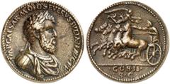 Antike Münzen RÖMISCHE MÜNZEN. RÖMISCHE KAISERZEIT. Didius Iulianus, März - Juni 193. Bronzegußmedaillon, Paduaner von Cavino. Rev. Fliegende Victoria über Quadriga. Gnecchi - ; Klawans 2 45,44 g