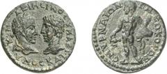 IONIEN SMYRNA. Maximinus I. Thrax und Maximus Bronze, 236 - 238. 4.94 g. A - K M - AXIMEINOS K MAXI / MOS KAI. Köpfe des Maximinus Thrax mit Lorbeerkranz und des Maximus einander gegenüber. Rs: SMURNA